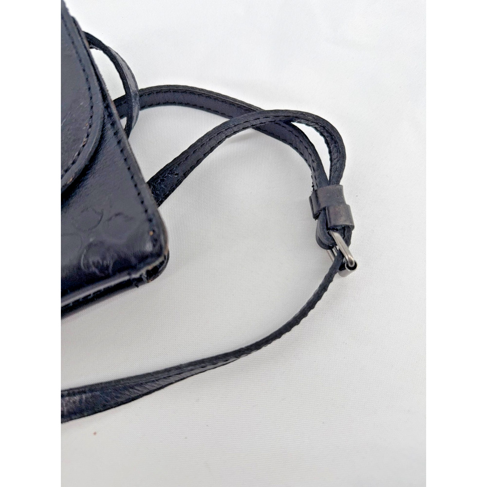 Patricia Nash Tooled Leather Crossbody Wallet Purse Black Floral Western - Picture 7 of 8